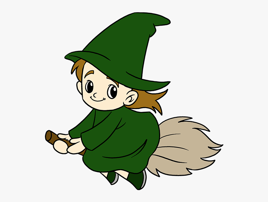How To Draw Witch - Drawing, Transparent Clipart