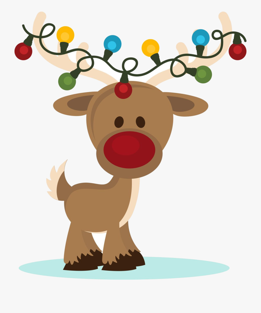 Christmas Lights Files Reindeer With Tracings For Ceramics - Christmas Clipart Reindeer, Transparent Clipart