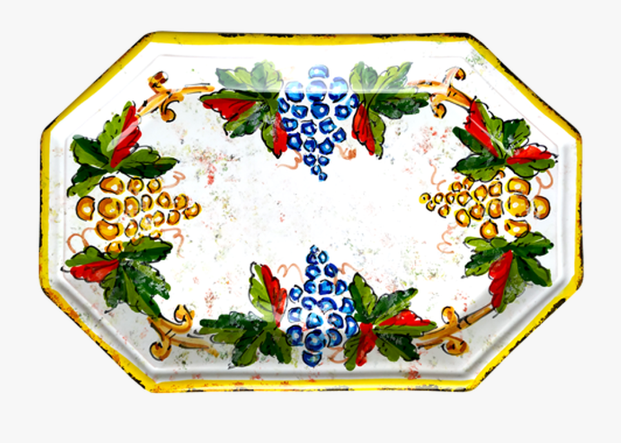 Octagonal Tray Italian Ceramics, Transparent Clipart