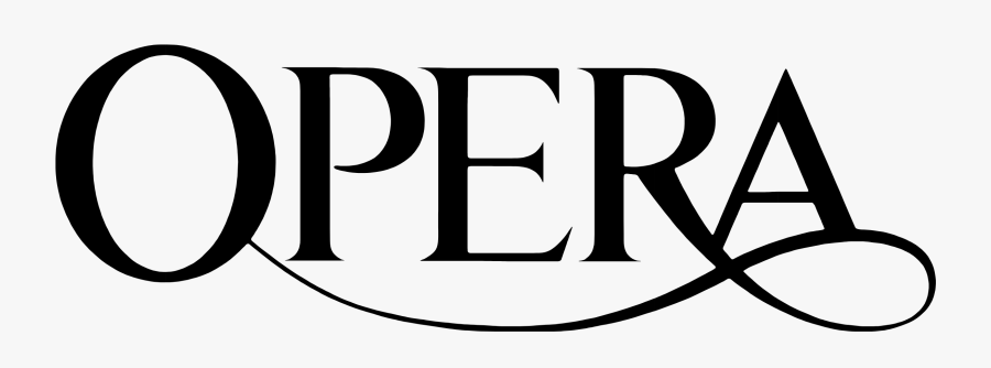 Text,font,logo,line,line Art,graphics,clip Art,black - Opera Logo Png, Transparent Clipart