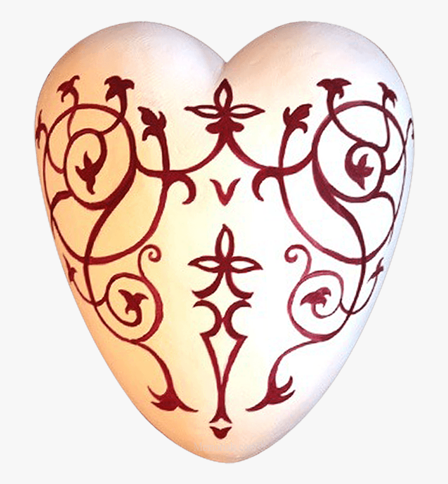 Lacework Ceramic Heart Urn - Heart, Transparent Clipart