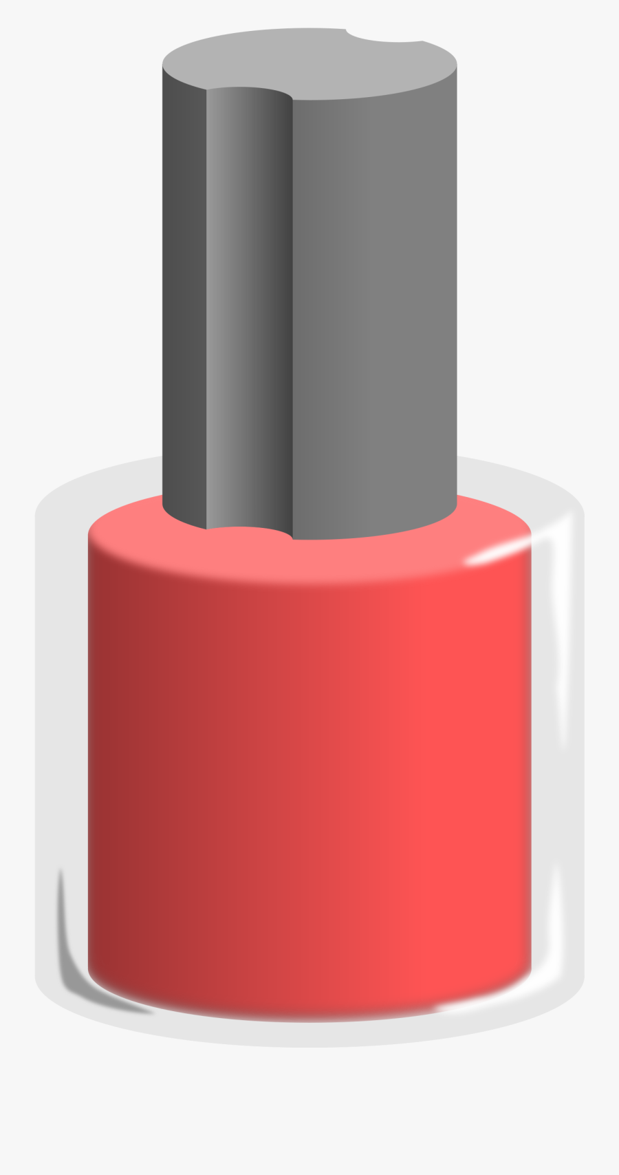 Ink Bottle Clip Arts - Transparent Nail Polish Bottle, Transparent Clipart