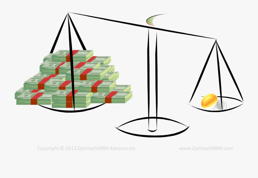 Gold Versus Paper Money - Expected Monetary Value Clipart, Transparent Clipart