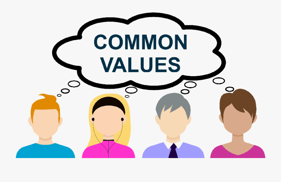 A Team Of Four People Thinking About Common Values - Usability Test Participants, Transparent Clipart