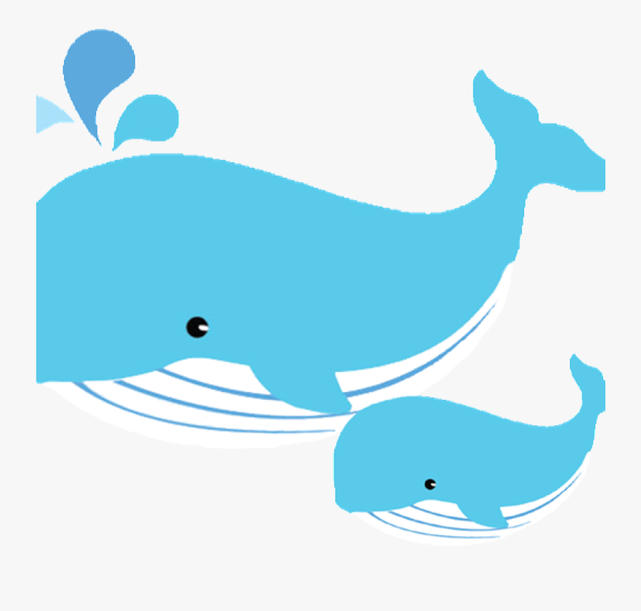 Whale Clipart Nautical - Mother And Baby Animals Clipart, Transparent Clipart