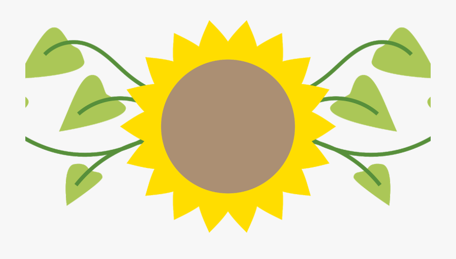 Sunflowers Clipart Divider - Clip Art Sunflower, Transparent Clipart