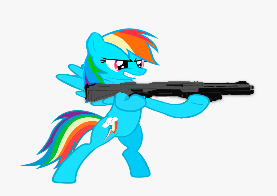 Vector Shotgun Weapon - My Little Pony With Shotgun, Transparent Clipart