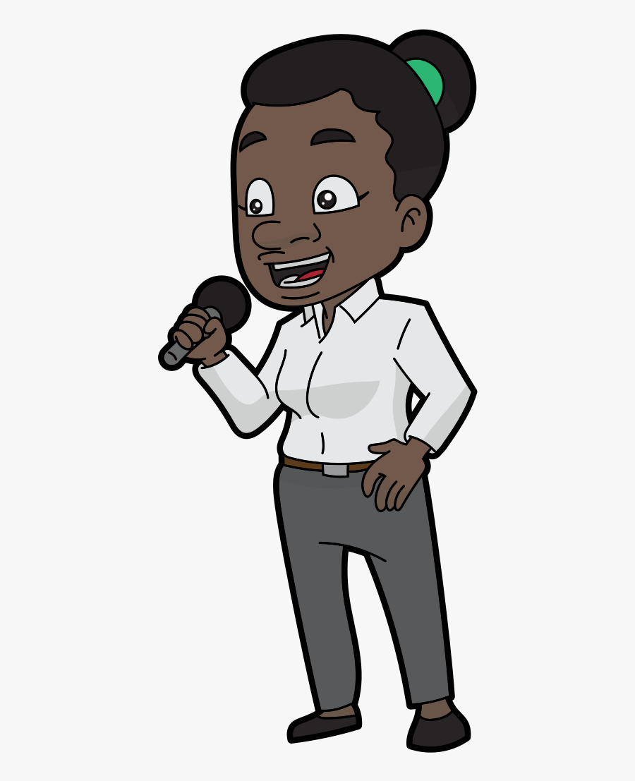 Transparent Black Woman Png - Cartoon, Transparent Clipart