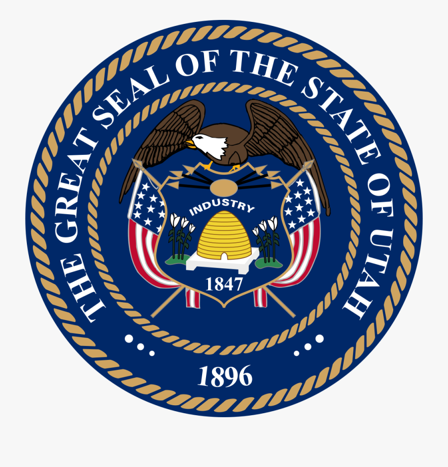 Utah State Seal, Transparent Clipart