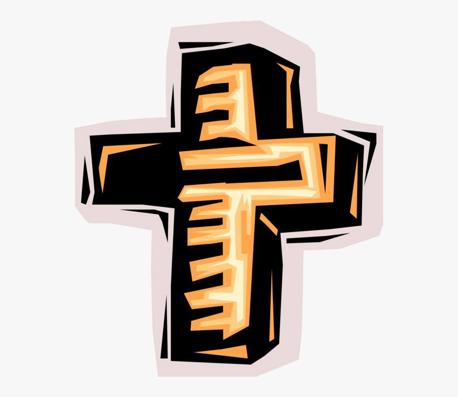 Vector Illustration Of Christian Orthodox Religious - Cross, Transparent Clipart