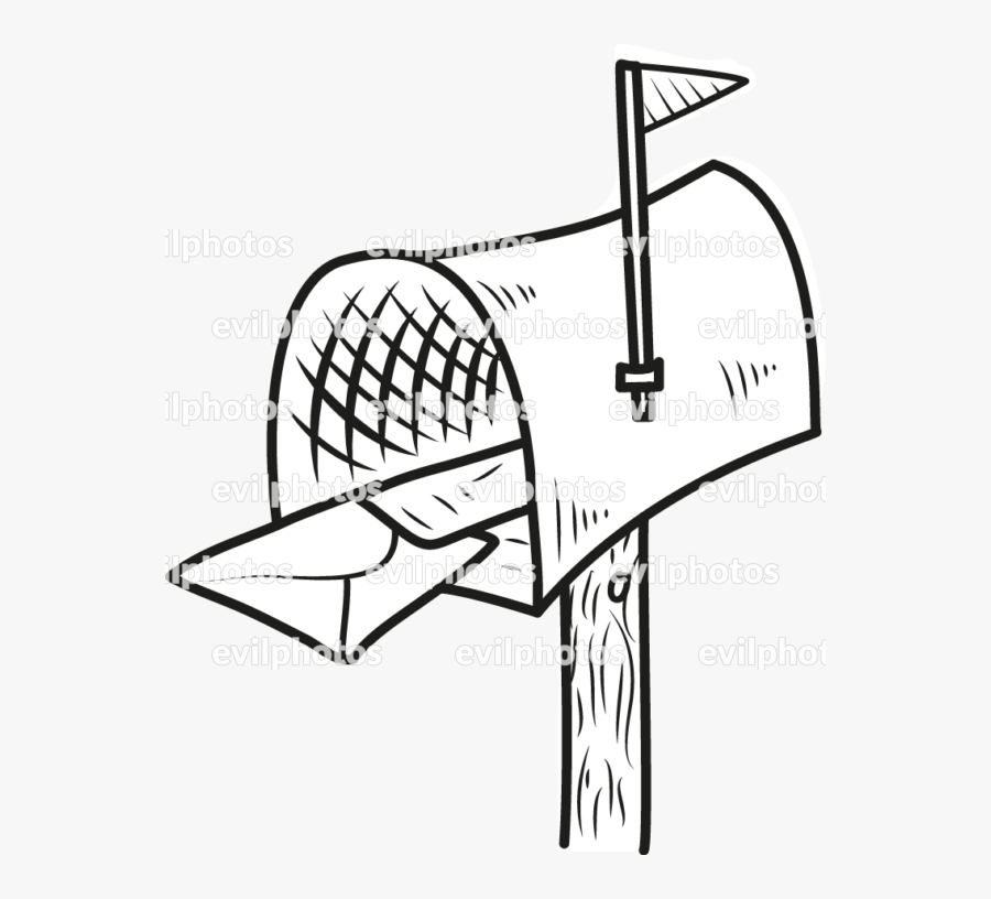 Mailbox Drawing Vector And Stock Photo - Technical Drawing, Transparent Clipart