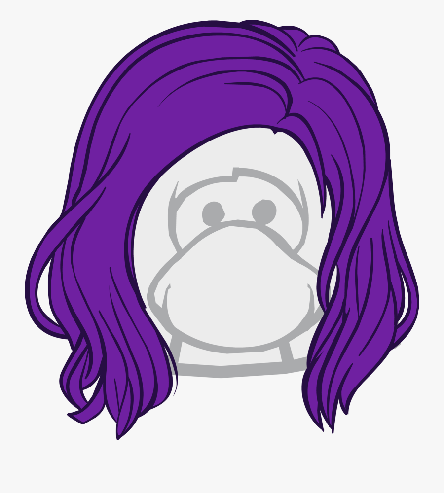 Descendants Party Interface Club - Club Penguin Elvis Hair, Transparent Clipart