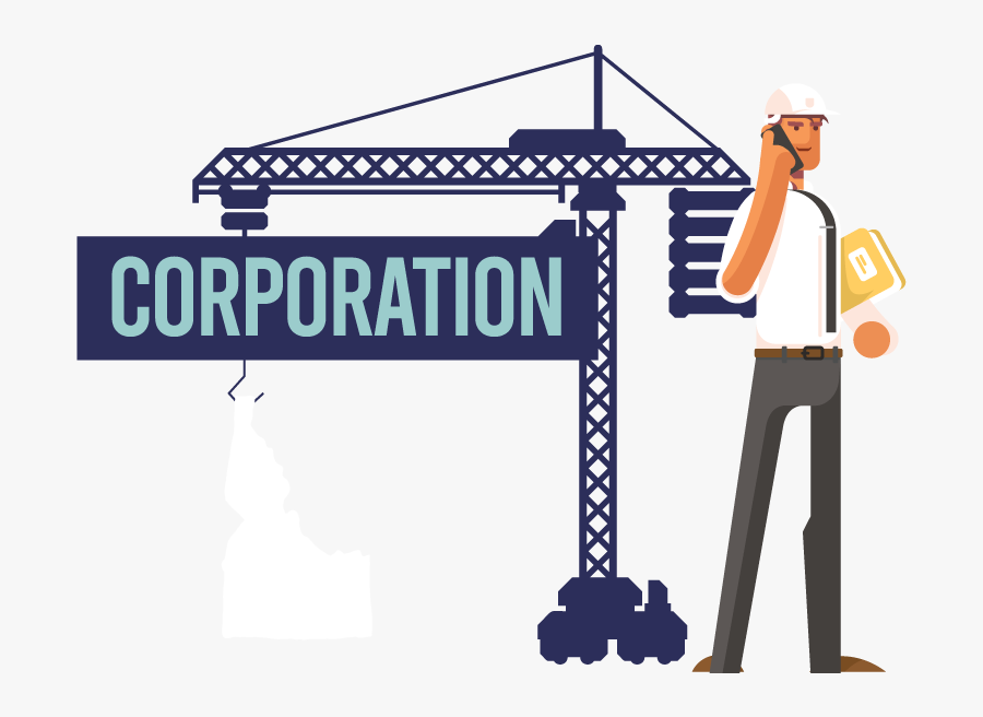 A Man Forming A Corporation In Idaho - Corporation, Transparent Clipart
