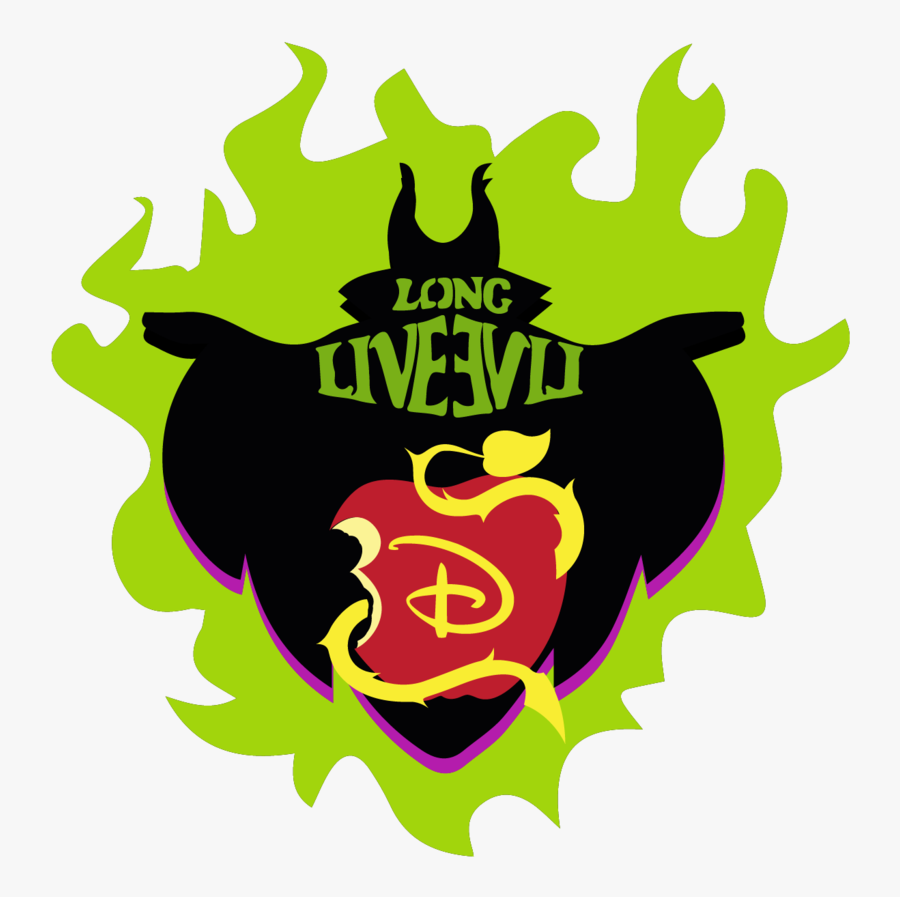 Long Live Evil Descendants Logo, Transparent Clipart