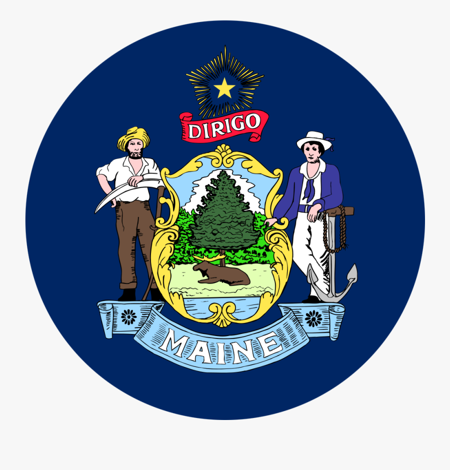 Transparent The Good Samaritan Clipart - State Of Maine Flag, Transparent Clipart