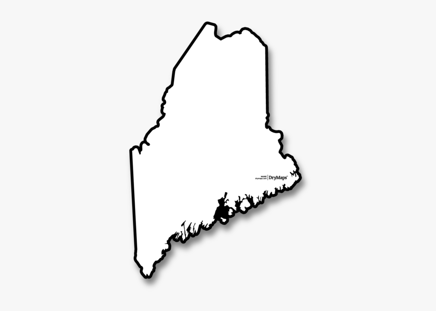 Maine - Maine Territories With The Penobscot River, Transparent Clipart