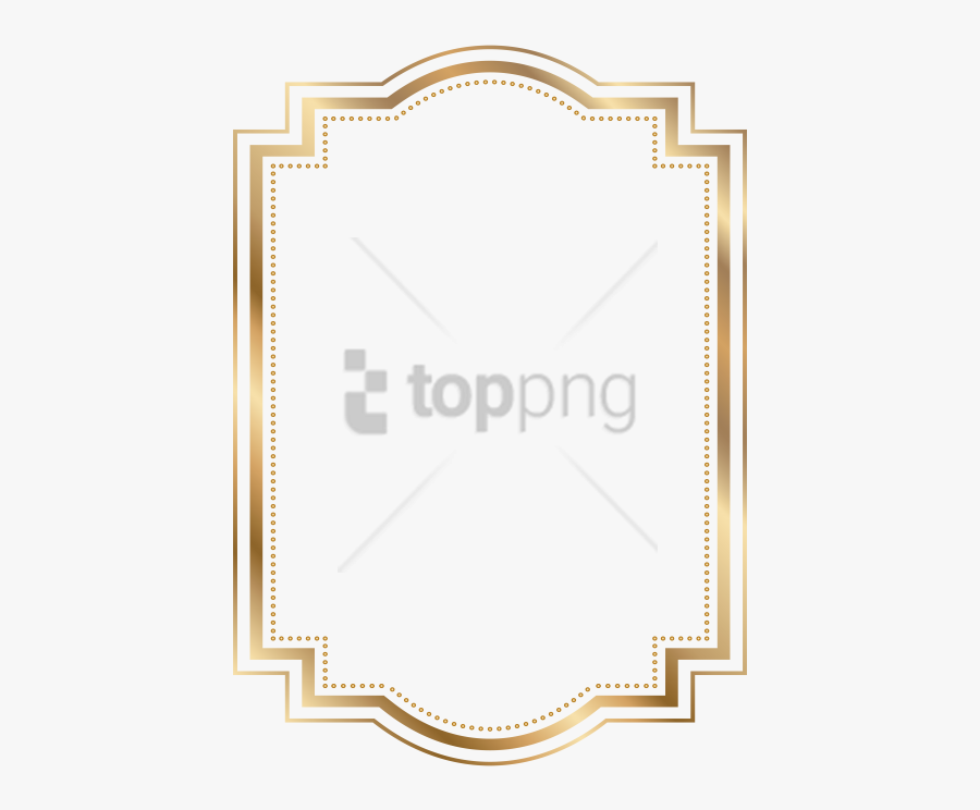 Free Png 3d Gold Border Png Png Image With Transparent - Gold Bracket Frame Png, Transparent Clipart
