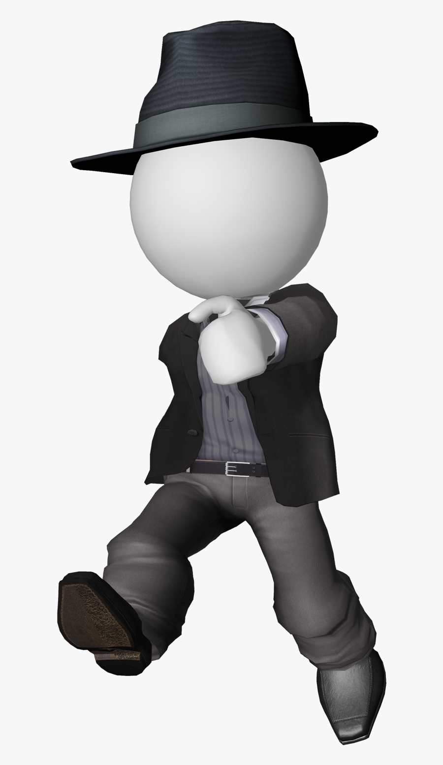 3d White Man Png - 3d Man Gif Png, Transparent Clipart
