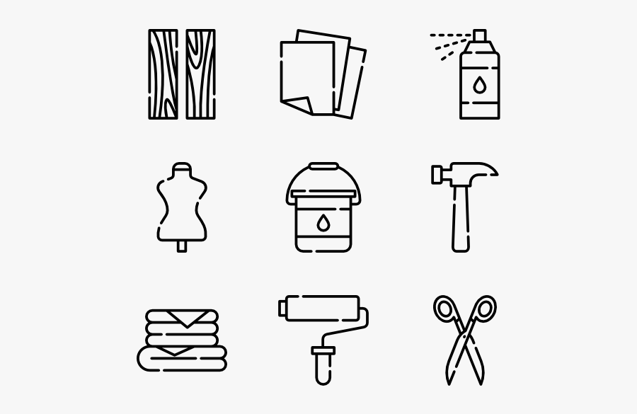 Drawing Icons Art Craft - Craft Icons, Transparent Clipart