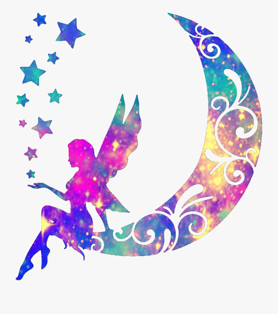 #night #goodnight #ftestickers #colorful #moon #bedtime - Good Night Colorful Moon, Transparent Clipart