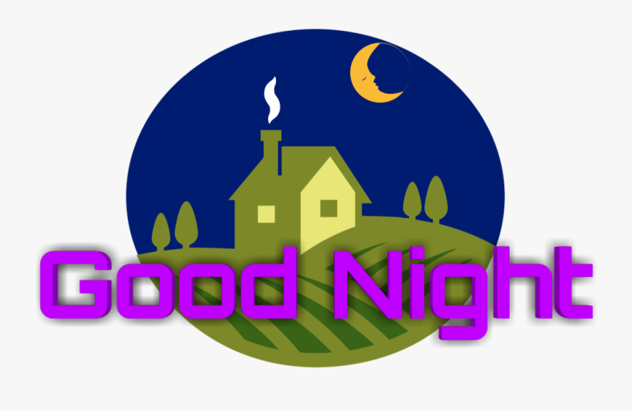 #goodnight #boanoite #house #casa #field #campo #farm - Graphic Design, Transparent Clipart