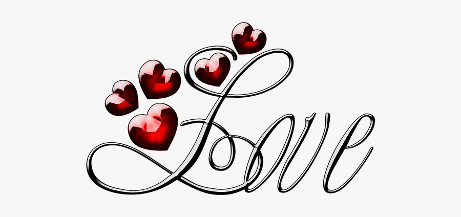 L Letter Images In Heart, Transparent Clipart