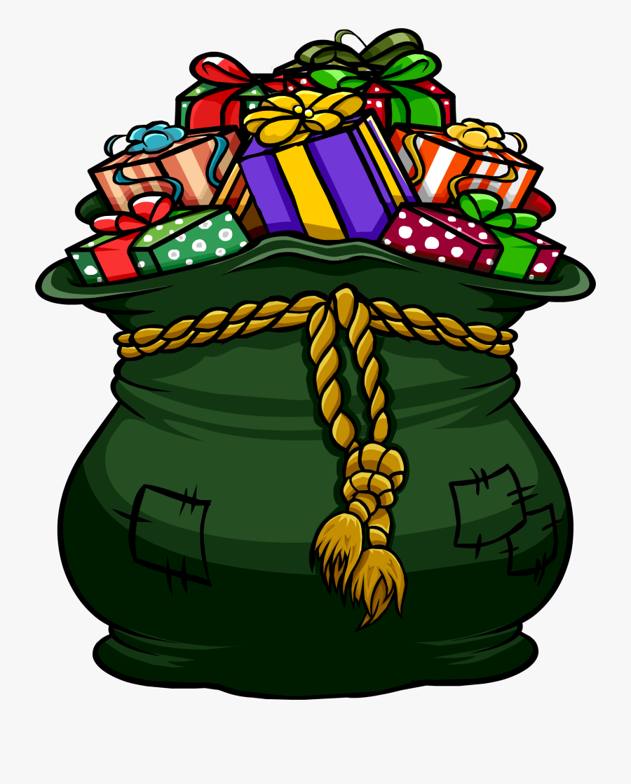 Marbles Clipart Sack - Santa's Bag Of Toys, Transparent Clipart