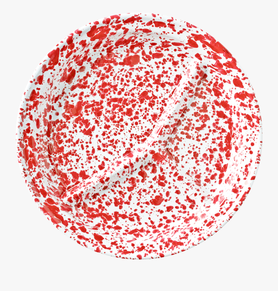 Red Marble Camp Plate - Circle, Transparent Clipart