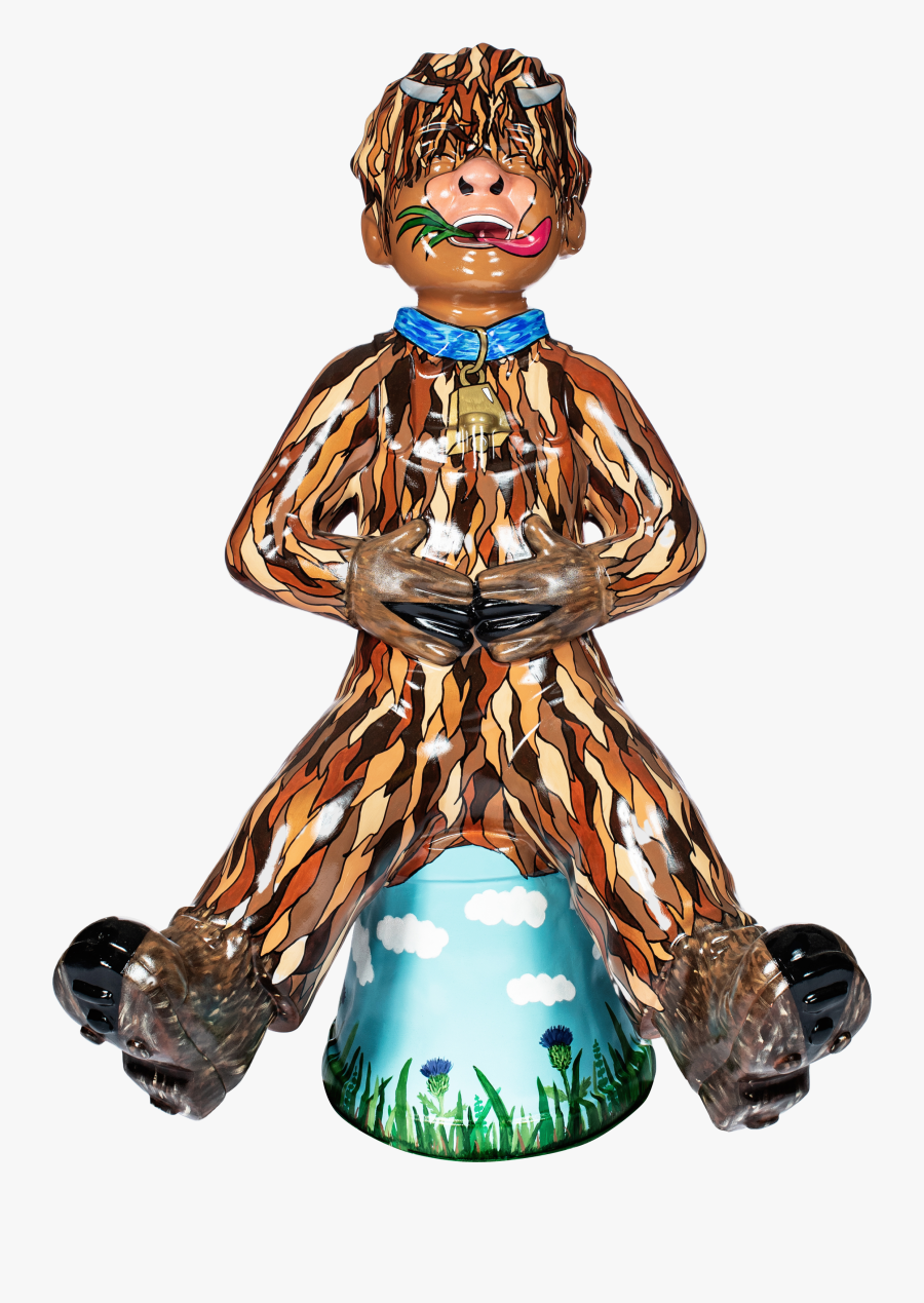 Oor Wullie Highland Cow, Transparent Clipart