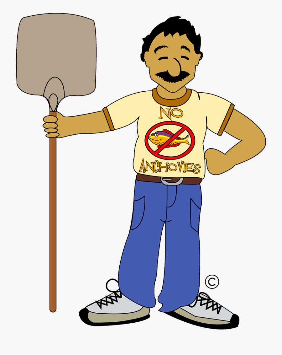 Pizza Tim Character ™ © No Anchovies - Cartoon, Transparent Clipart