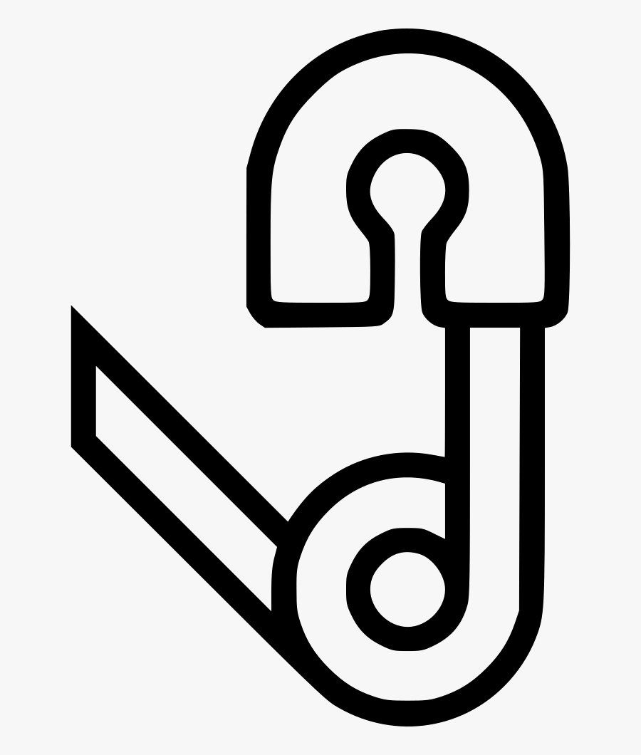 Safety Pin Open Clasp, Transparent Clipart