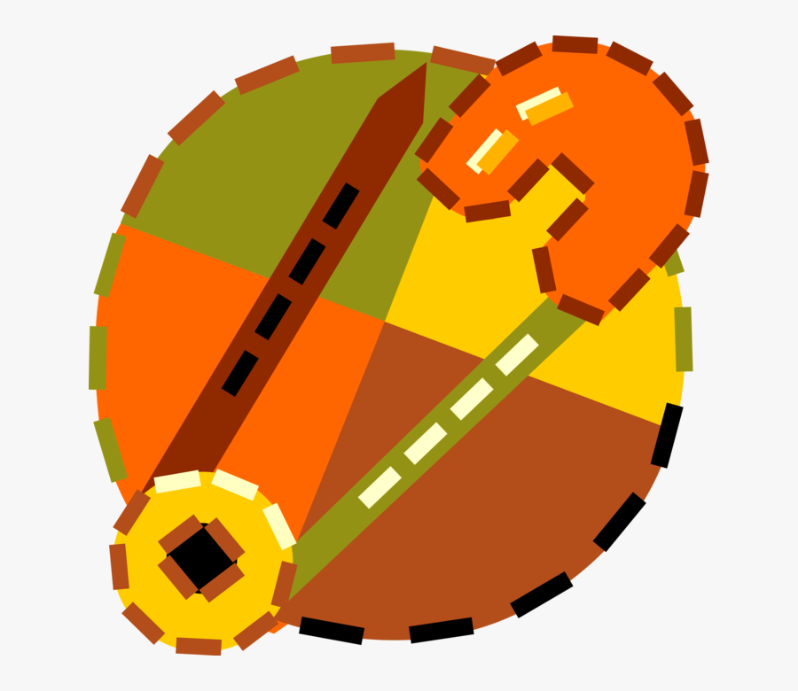 Vector Illustration Of Safety Pin Device Fastens Objects - Circle, Transparent Clipart