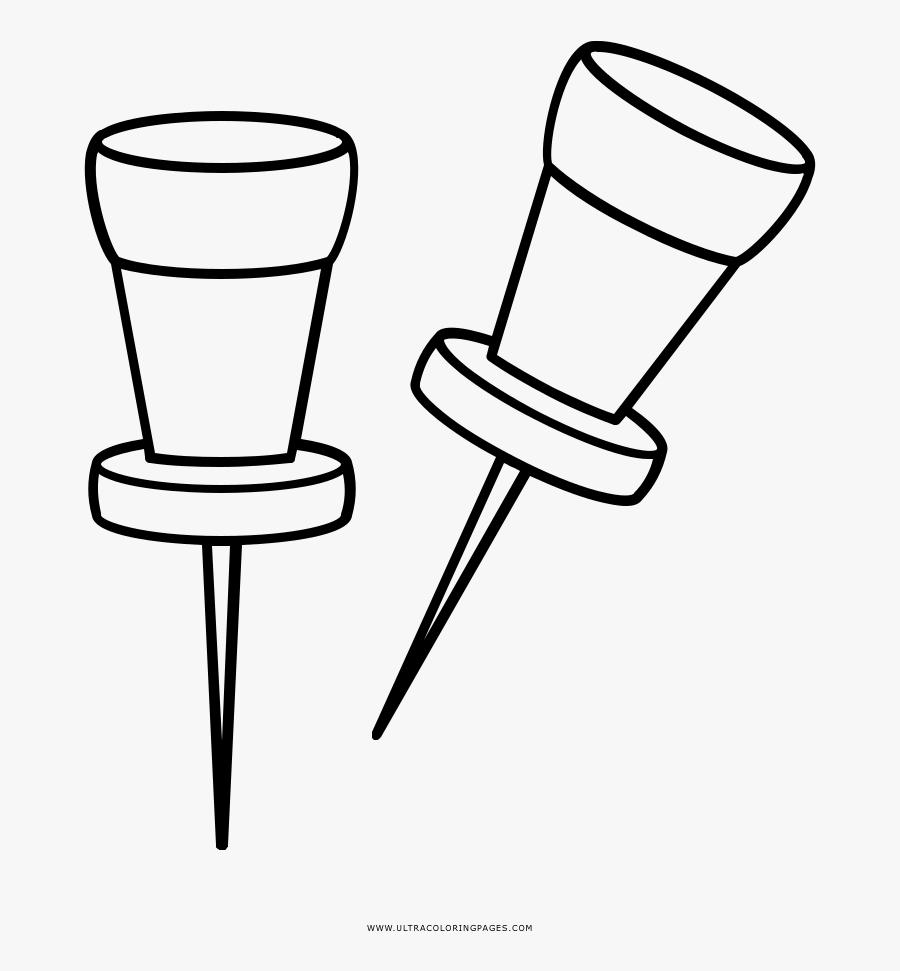 Pins Coloring Page - Pins Coloring Pages, Transparent Clipart