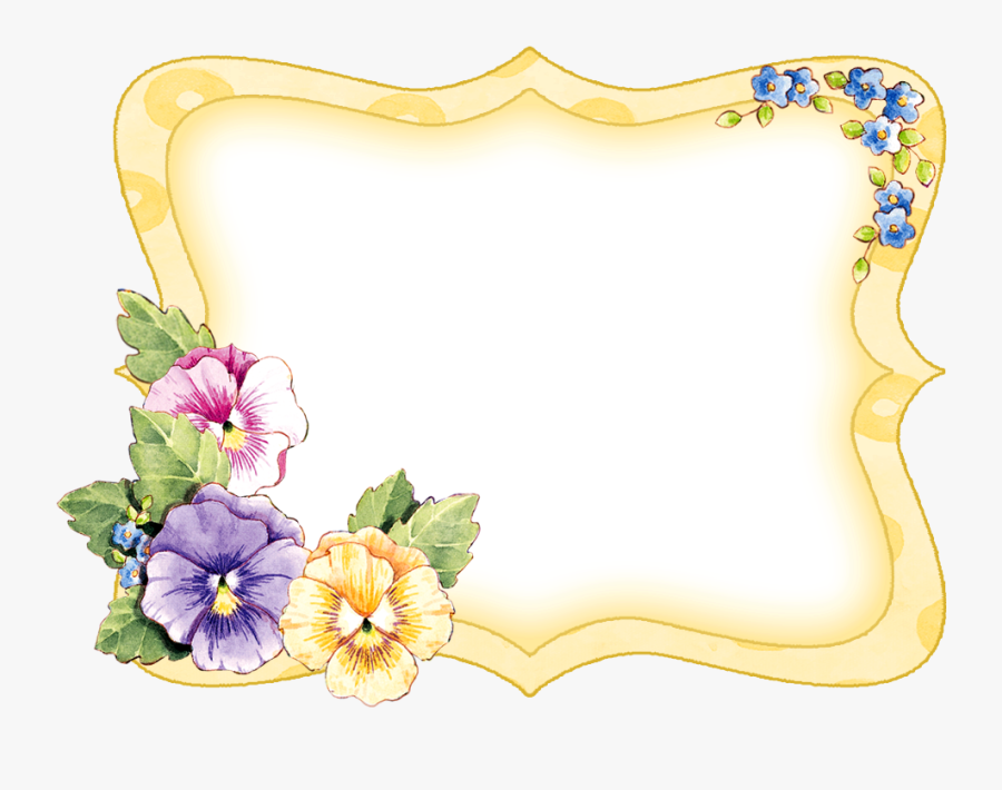 Flower Frames And Borders Clip Art, Transparent Clipart
