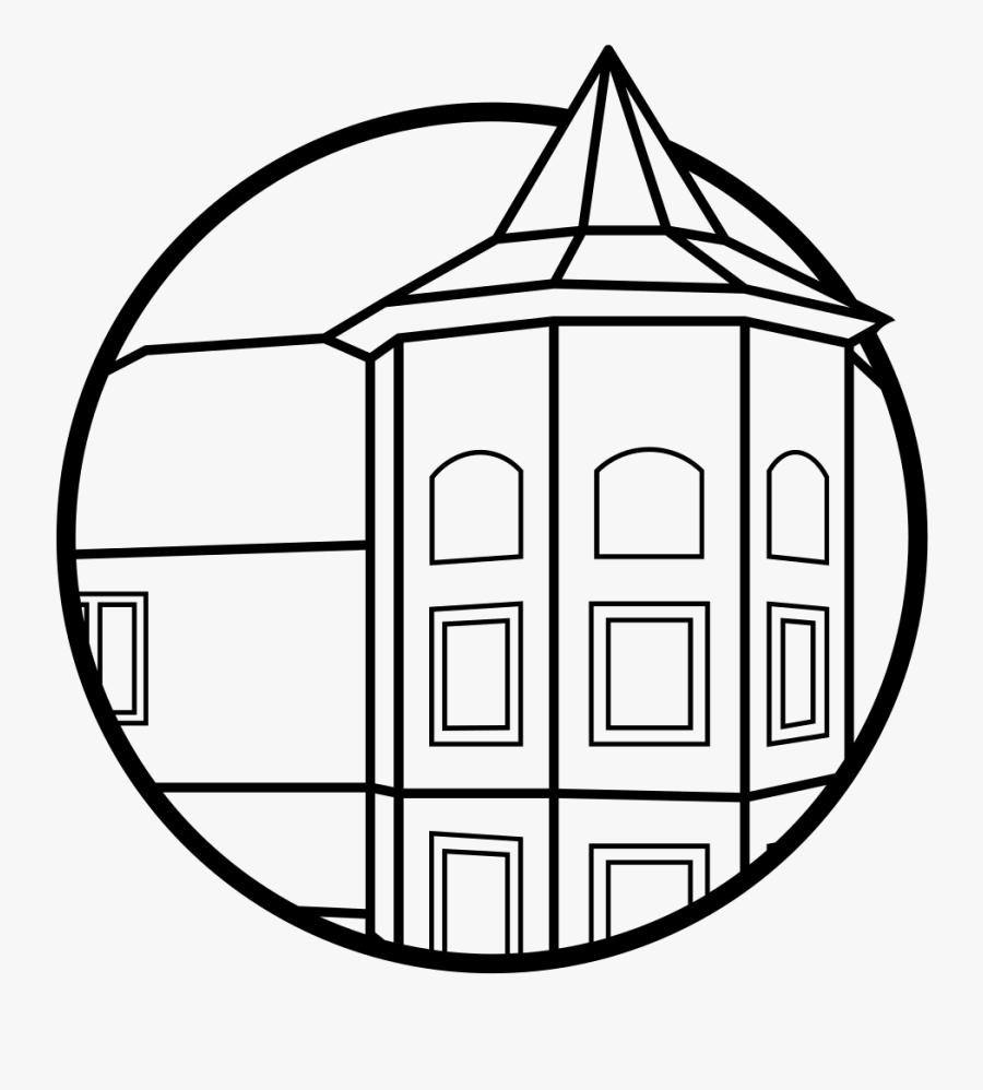 Lake View Cemetery Coloring Page - Cross, Transparent Clipart