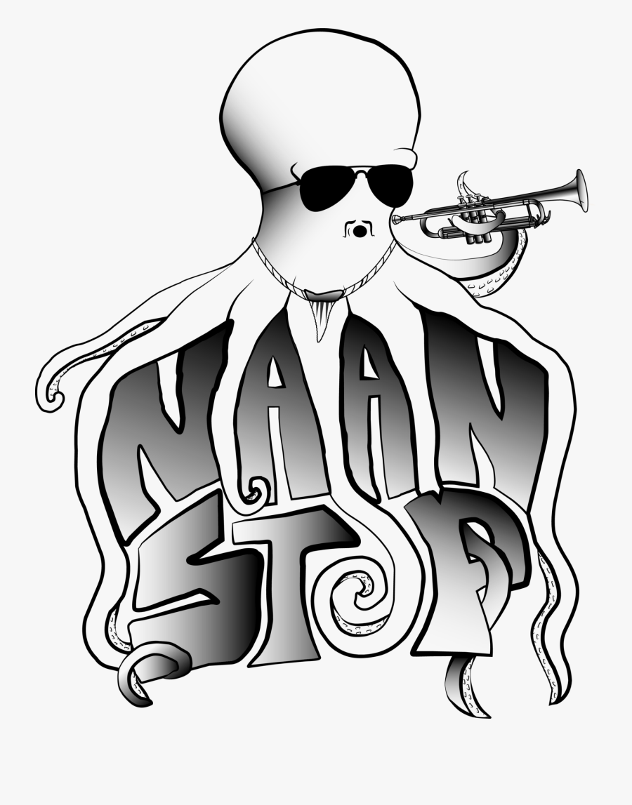 Stop Sign Clip Art Black And White, Transparent Clipart