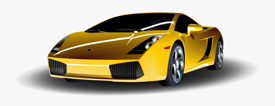 Sports Car - Yellow Sports Car Clipart, Transparent Clipart