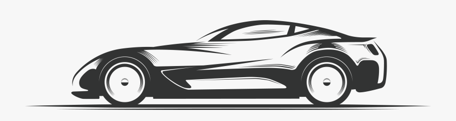 Sports Car Silhouette Png, Transparent Clipart