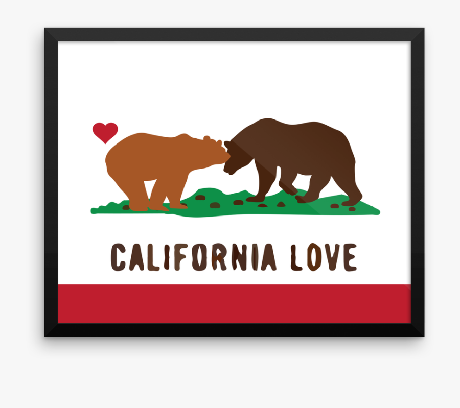 Wall Art California Love - Love You California State Flag, Transparent Clipart