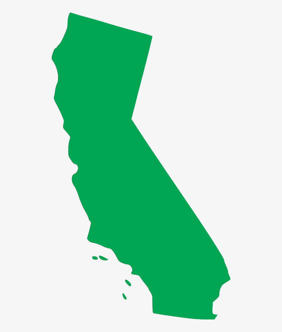 State Of California Map - California State Outline, Transparent Clipart