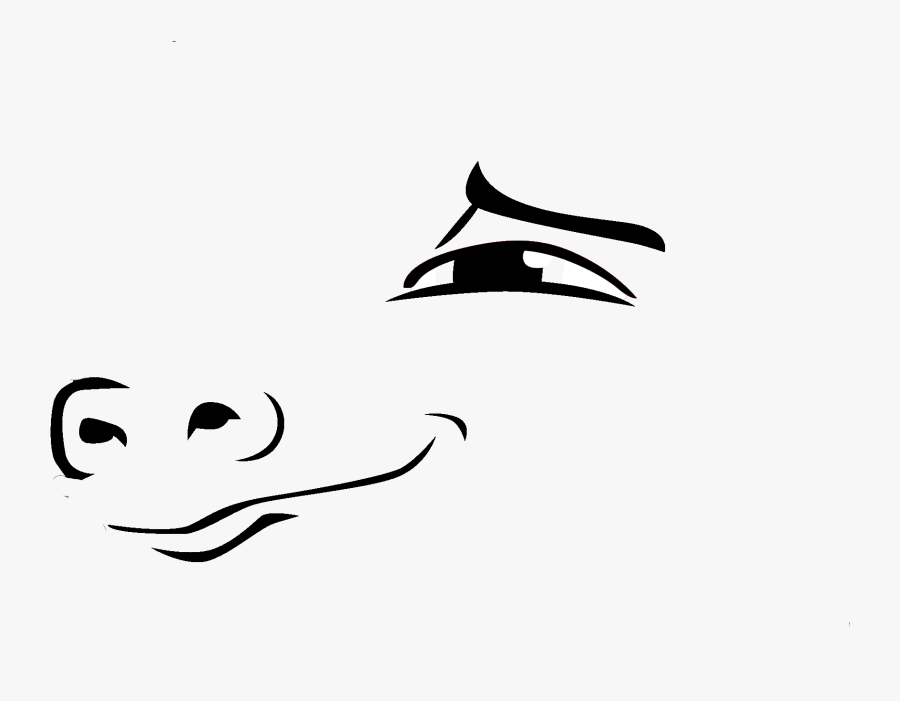 Clip Art White Black Black And White Mammal Vertebrate - Drawing, Transparent Clipart