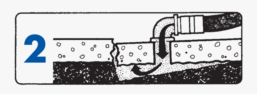 Mudjacking Step21 - Sunken Slab, Transparent Clipart