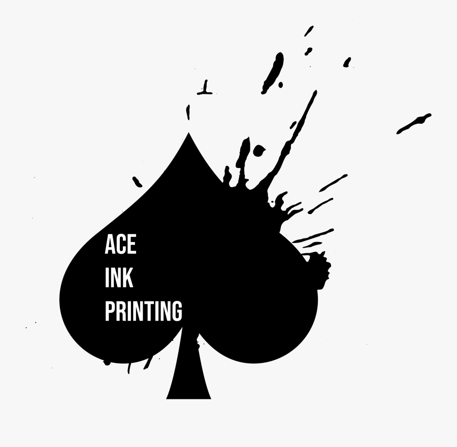 Ace Ink Printing - Spades Symbol, Transparent Clipart