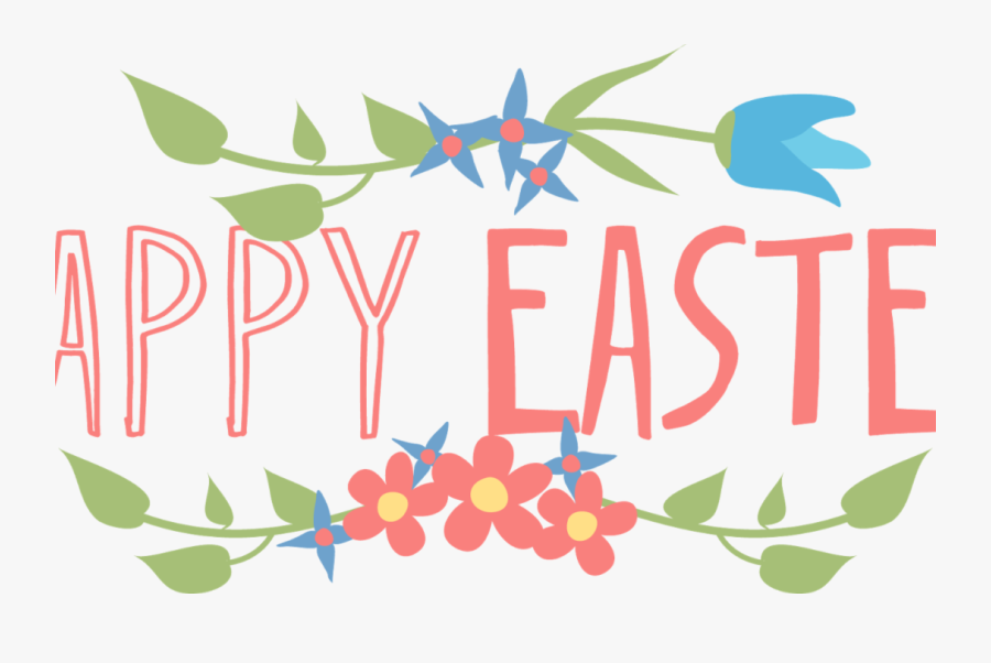 Easter Champagne Buffet - Transparent Happy Easter Banner, Transparent Clipart