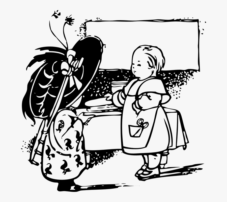 Dress Up, Buffet, Waitstaff, Server, Customer, Patron - Clip Art, Transparent Clipart