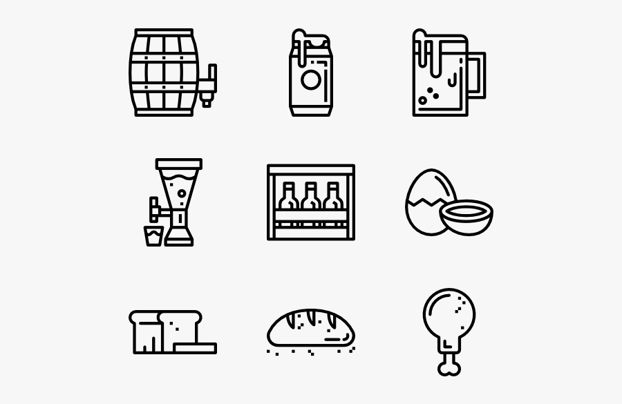 Food & Drink - Visualisation Icon, Transparent Clipart