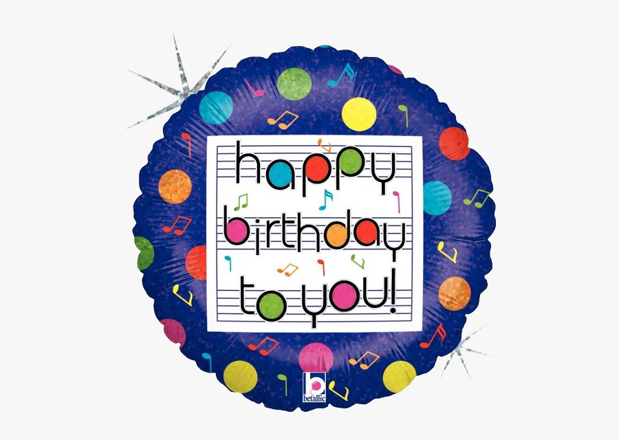 18 - Feliz Cumpleaños Escrito Con Notas Musicales, Transparent Clipart
