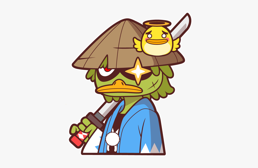 Stickers Telegram Samurai, Transparent Clipart