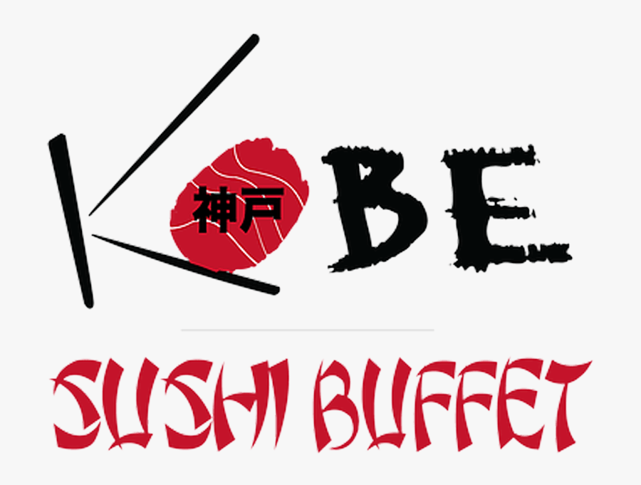 Kobe Sushi Buffet Logo - Sushi Sign, Transparent Clipart
