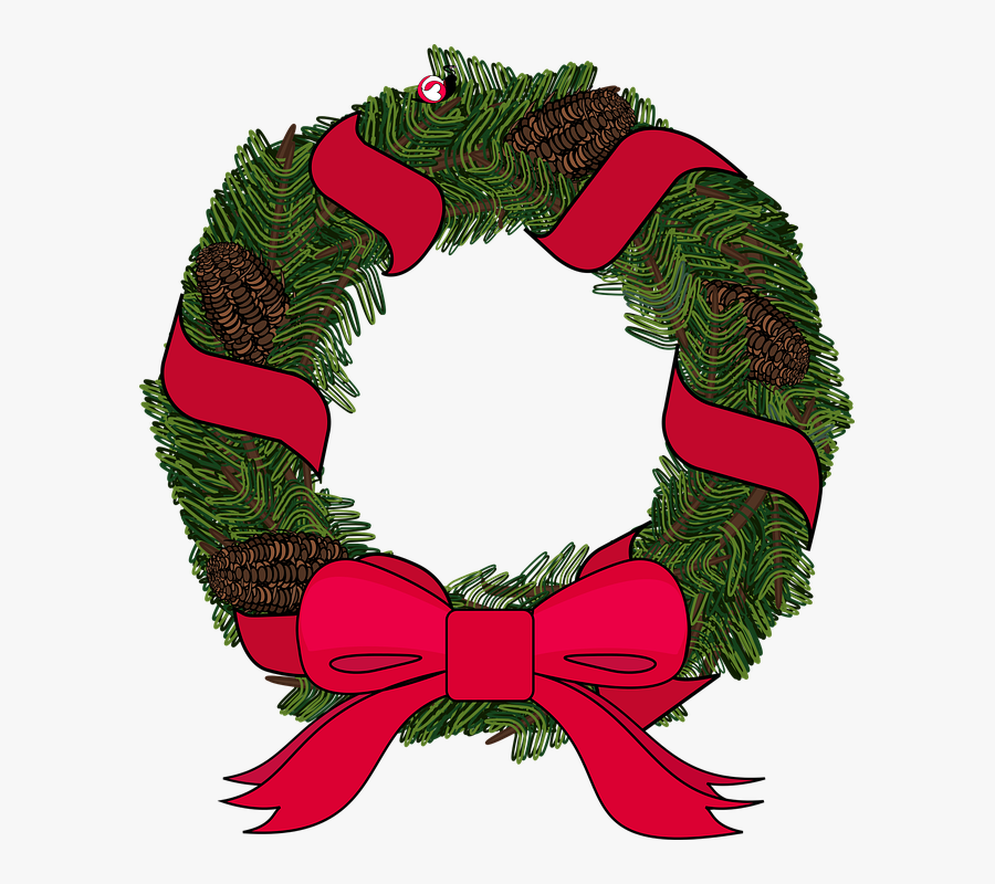 Graphic, Wreath, Christmas, Christmas Wreath - Christmas Wreath Graphic, Transparent Clipart